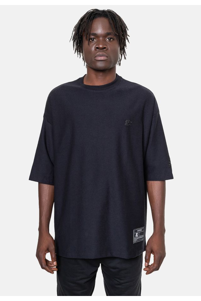 Camiseta-Starter-Oversize-Especial-Preta Camiseta-Starter-Oversize-Especial-Preta