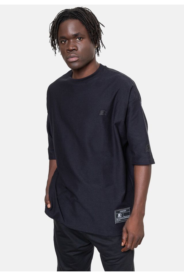 Camiseta-Starter-Oversize-Especial-Preta