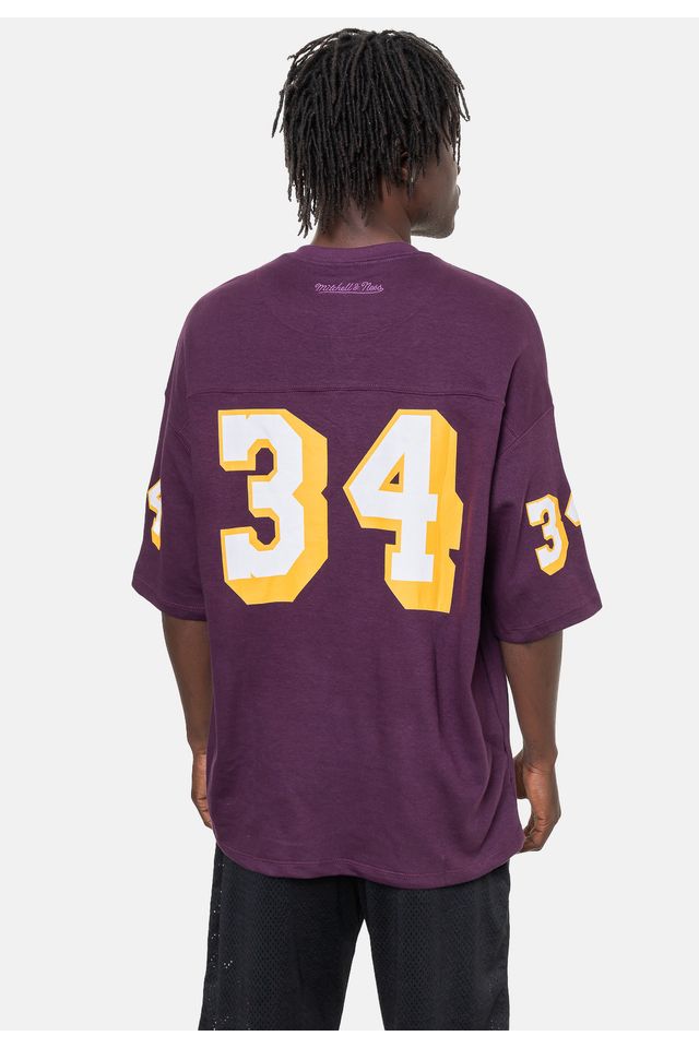 Camiseta-Mitchell---Ness-Oversize-Los-Angeles-Lakers-Roxa