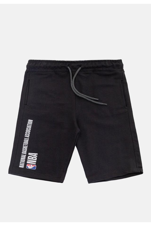 Bermuda-NBA-Moletom-Preta