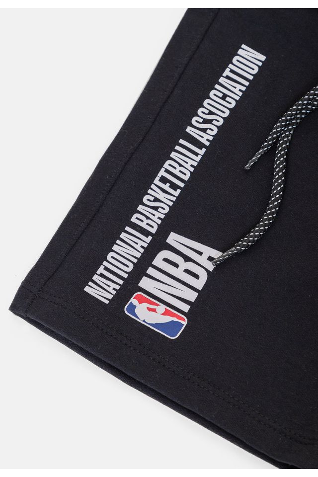 Bermuda-NBA-Moletom-Preta