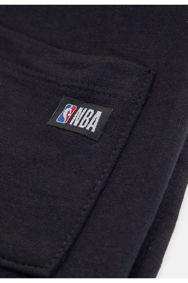 Bermuda-NBA-Moletom-Preta