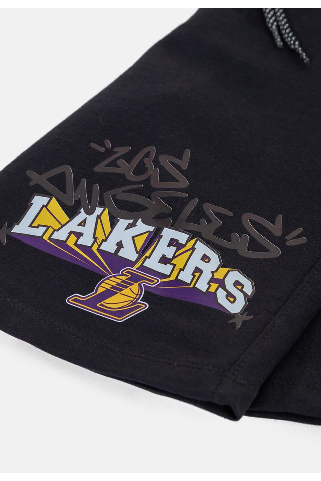 Bermuda-NBA-Moletom-Preta