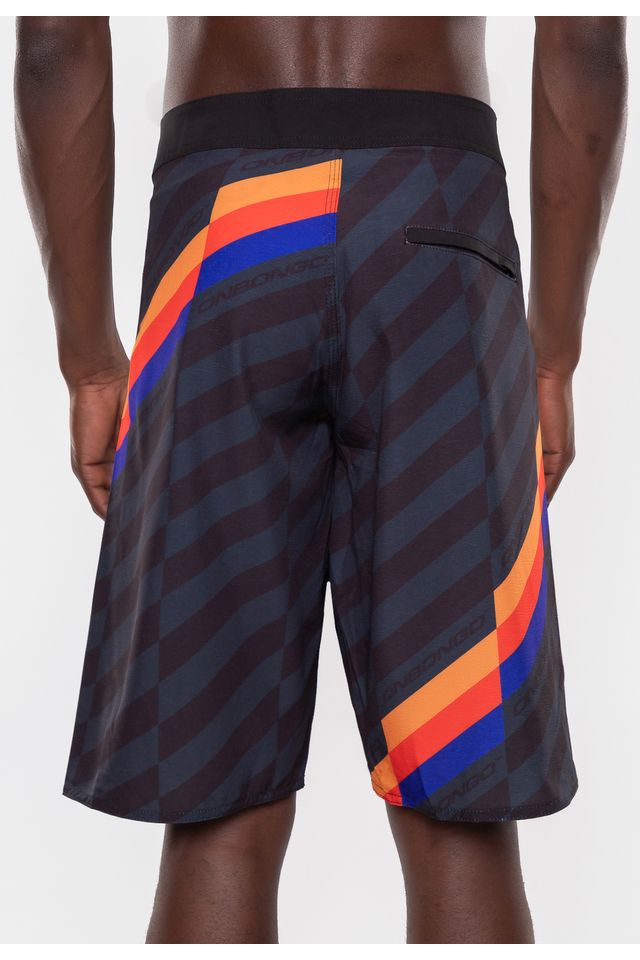 Boardshort-Onbongo-Glitc-Preto Boardshort-Onbongo-Glitc-Preto