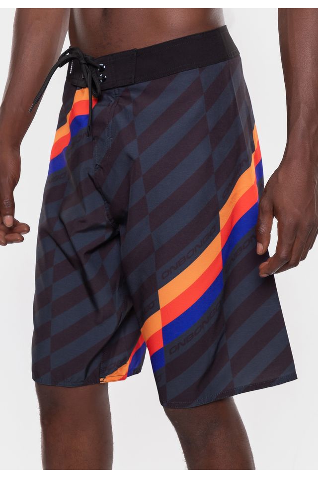 Boardshort-Onbongo-Glitc-Preto Boardshort-Onbongo-Glitc-Preto