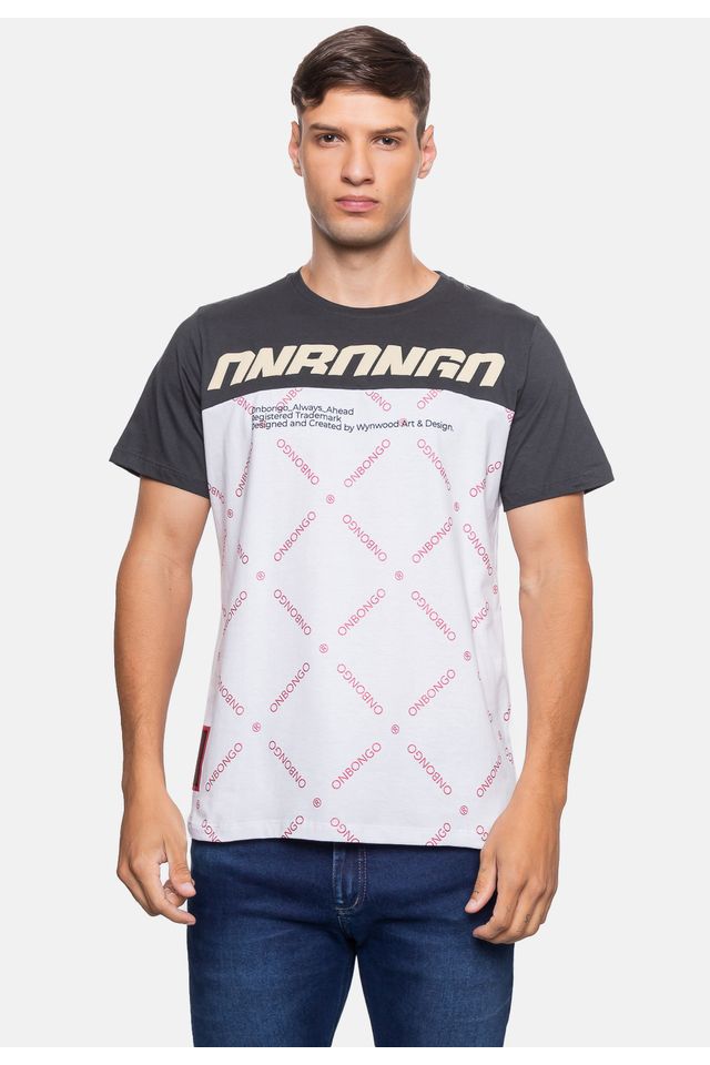 Camiseta-Onbongo-Estampada-Chumbo
