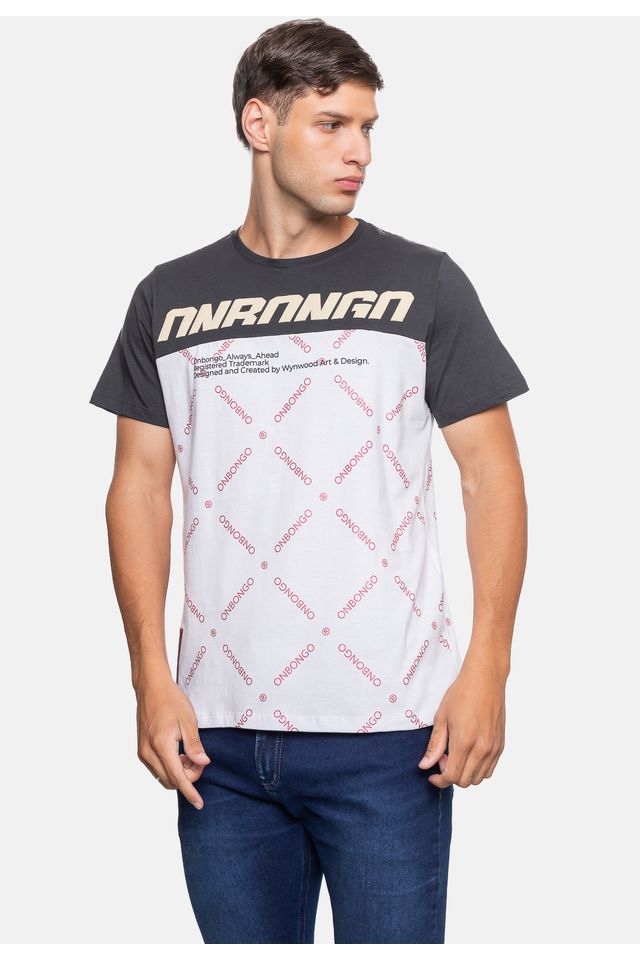 Camiseta-Onbongo-Estampada-Chumbo