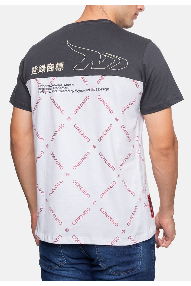 Camiseta-Onbongo-Estampada-Chumbo