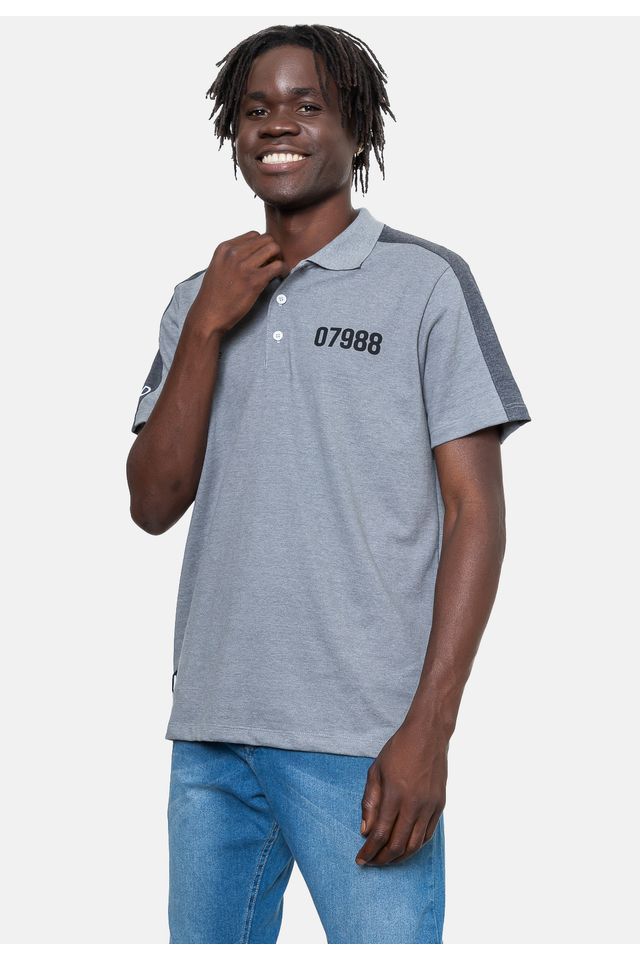 Camisa-Polo-Onbongo-Polo-Piquet-Especial-Cinza