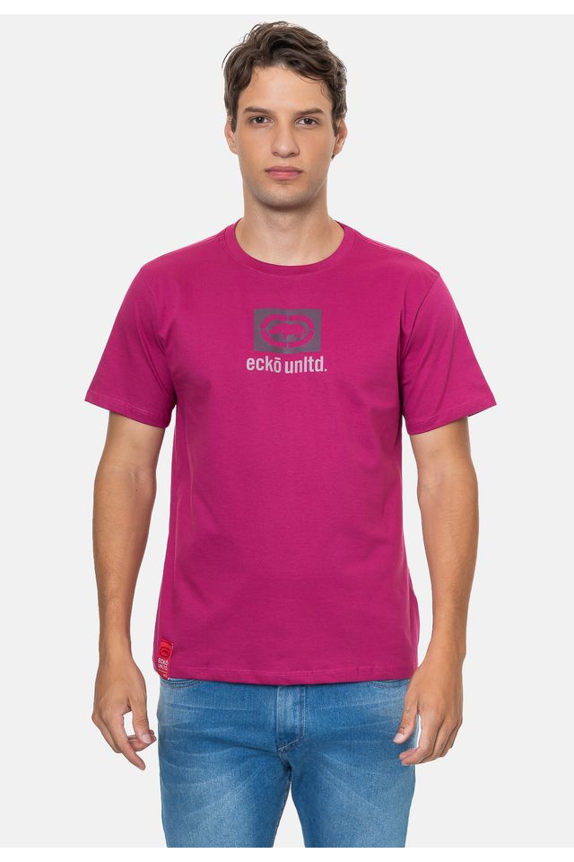 Camiseta-Ecko-Estampada-Vinho