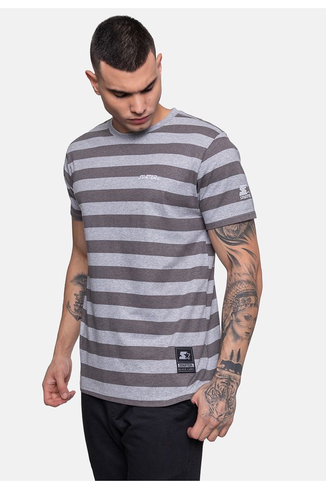 Camiseta-Starter-Especial-listra-Cinza