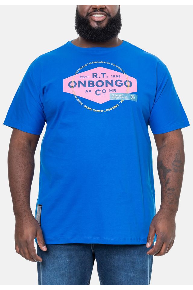 Camiseta-Onbongo-Estampada-Azul-Royal
