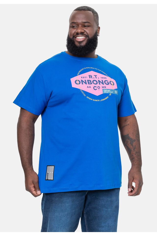 Camiseta-Onbongo-Estampada-Azul-Royal