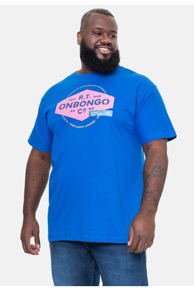 Camiseta-Onbongo-Estampada-Azul-Royal