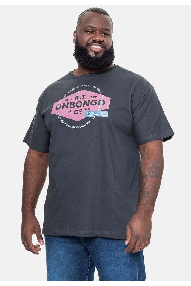 Camiseta-Onbongo-Estampada-Grafite
