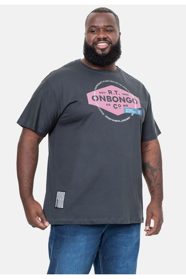 Camiseta-Onbongo-Estampada-Grafite