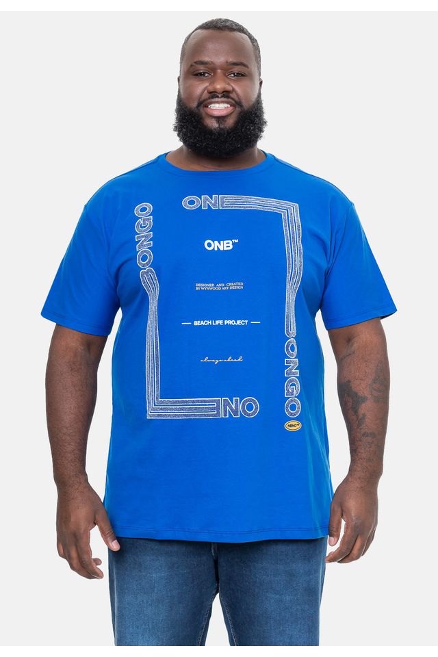 Camiseta-Onbongo-Estampada-Azul-Royal