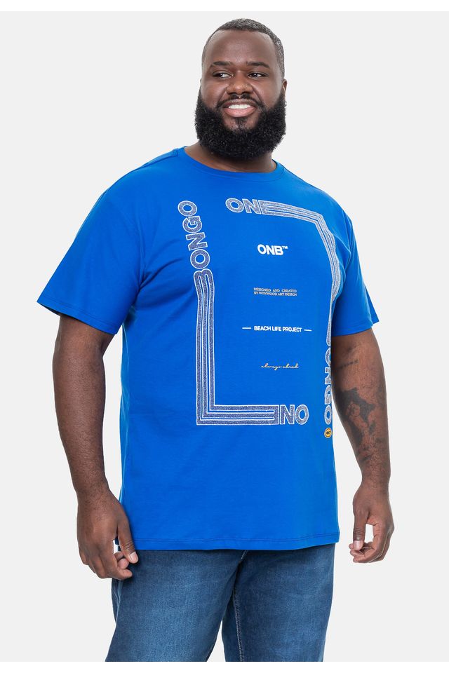 Camiseta-Onbongo-Estampada-Azul-Royal