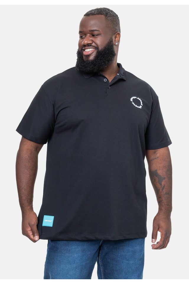 Camisa-Onbongo-Polo-Piquet-Preta