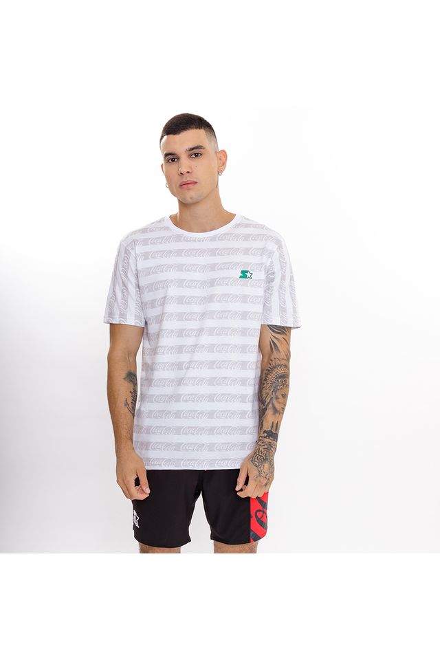 Camiseta-Starter-Listrada-Collab-Coca-Cola-Full-Print-Branca