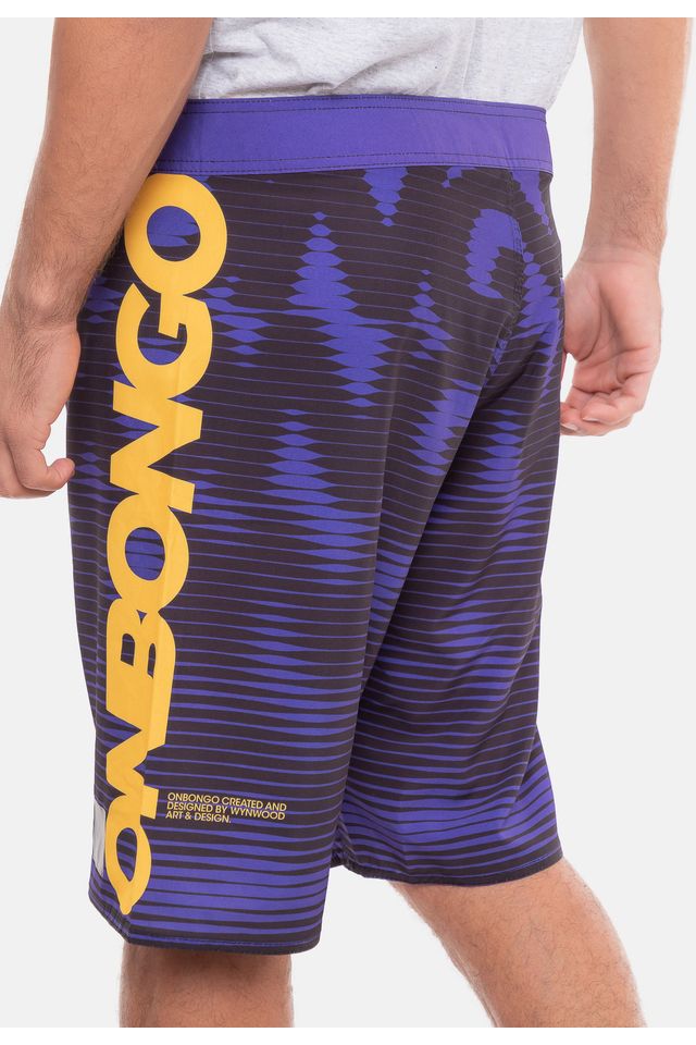 Boardshort-Onbongo-Trek-Sublimado-Roxo-com-Amarelo