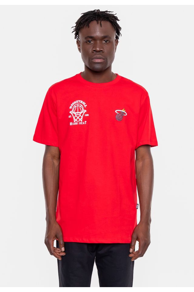 Camiseta-NBA-Hit-The-Hoop-Miami-Heat-Vermelha