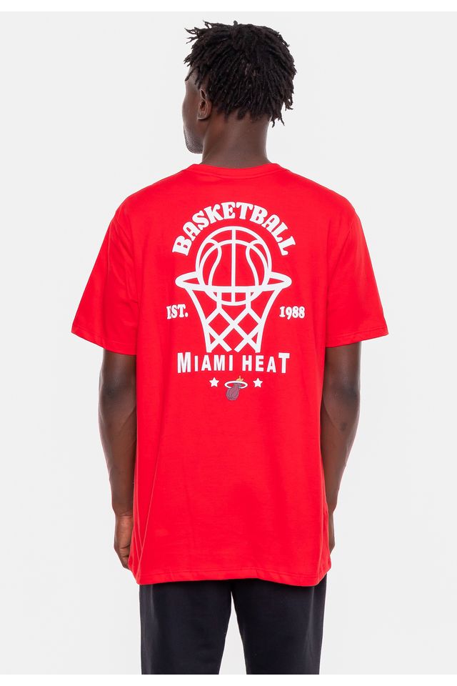 Camiseta-NBA-Hit-The-Hoop-Miami-Heat-Vermelha