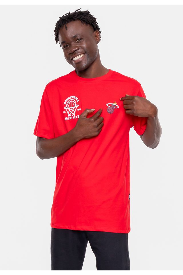 Camiseta-NBA-Hit-The-Hoop-Miami-Heat-Vermelha
