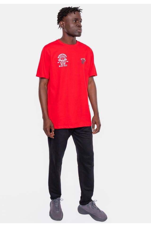 Camiseta-NBA-Hit-The-Hoop-Miami-Heat-Vermelha