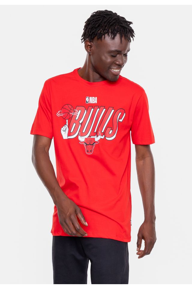 Camiseta-NBA-Hand-On-Ball-Chicago-Bulls-Vermelha