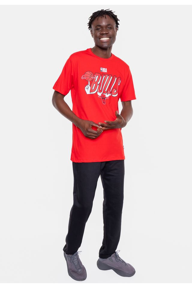 Camiseta-NBA-Hand-On-Ball-Chicago-Bulls-Vermelha