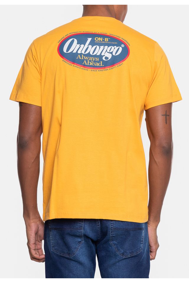 Camiseta-Onbongo-Masculina-Amarela-Mostarda