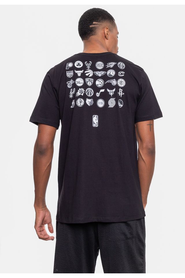 Camiseta-NBA-Masculino-All-Teams-Preta