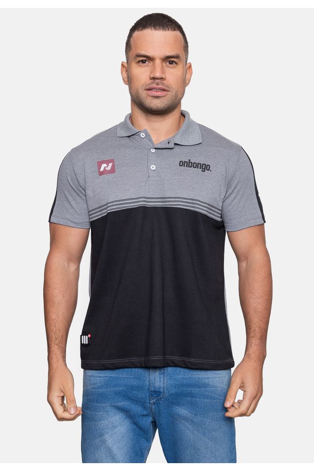 Camisa-Onbongo-Polo-Cinza