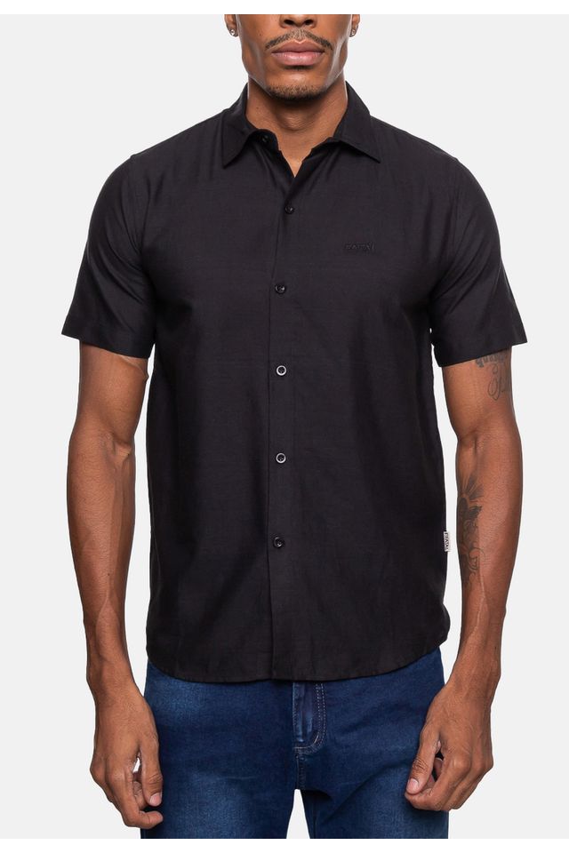 Camisa-Fatal-Linho-Preta