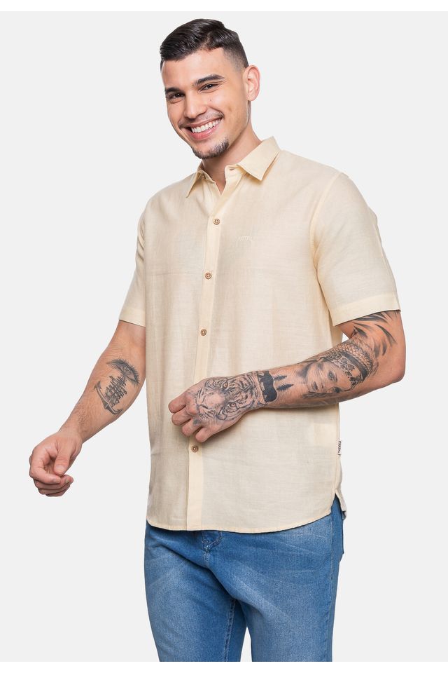Camisa-Fatal-Linho-Areia
