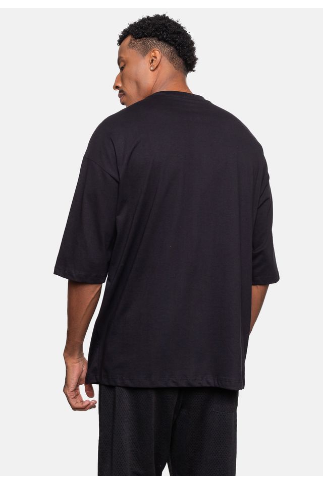 Camiseta-NBA-Oversize-Miami-Heat-Preta