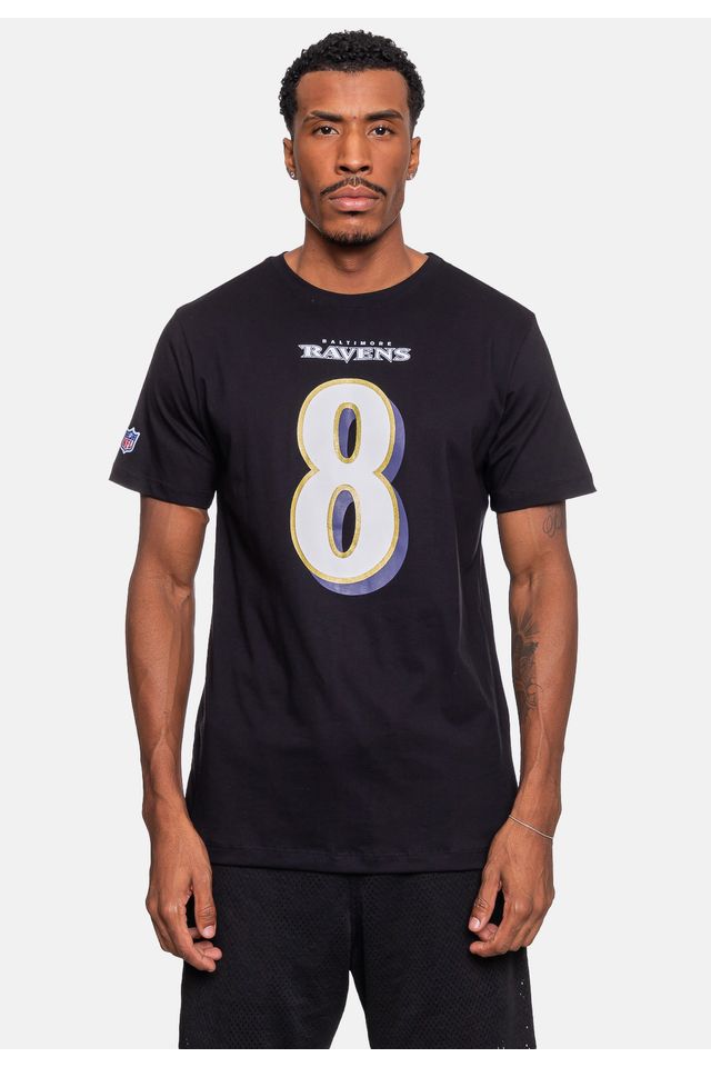 Camiseta-NFL-Player-Lamar-Jackson-Preta