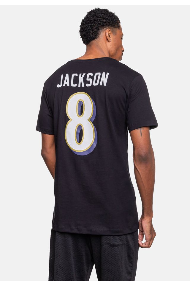 Camiseta-NFL-Player-Lamar-Jackson-Preta