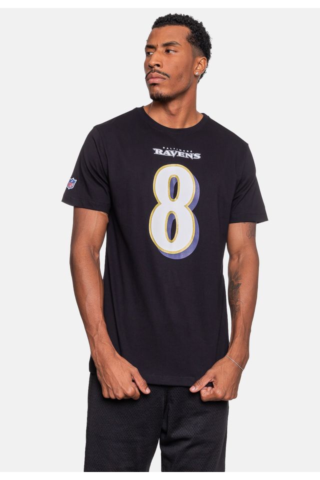 Camiseta-NFL-Player-Lamar-Jackson-Preta
