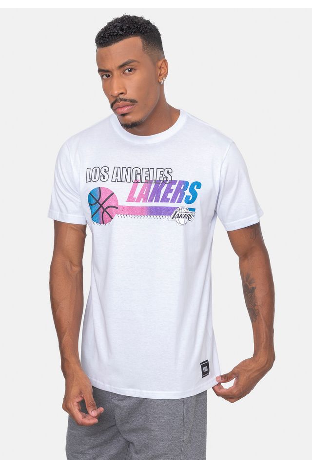 Camiseta-NBA-Energy-On-Court-Los-Angeles-Lakers-Off-White