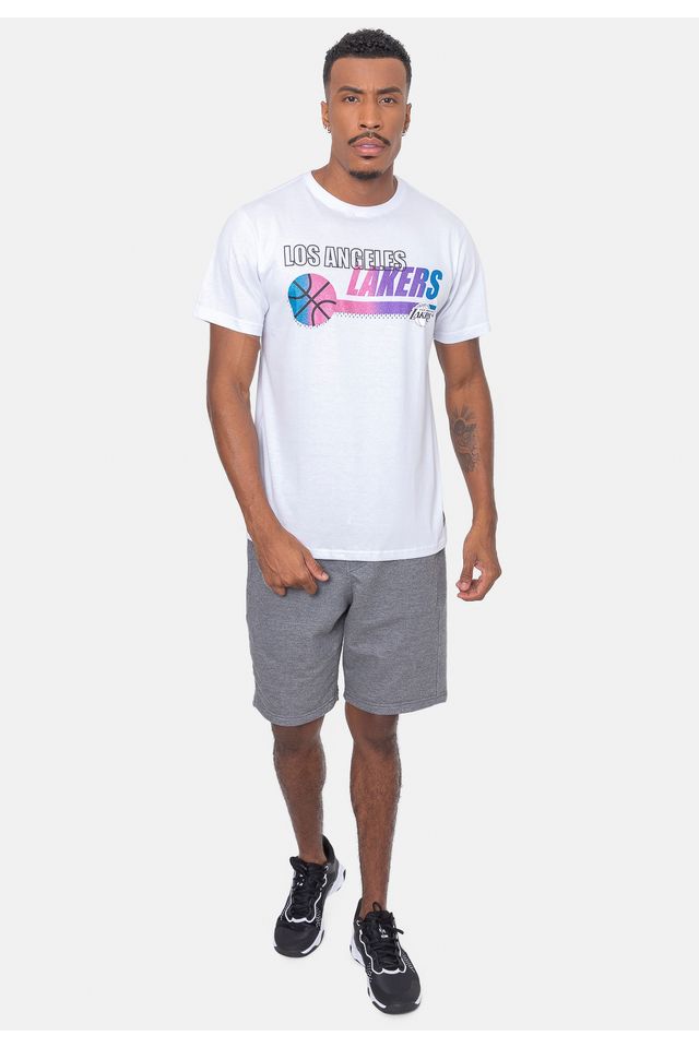 Camiseta-NBA-Energy-On-Court-Los-Angeles-Lakers-Off-White