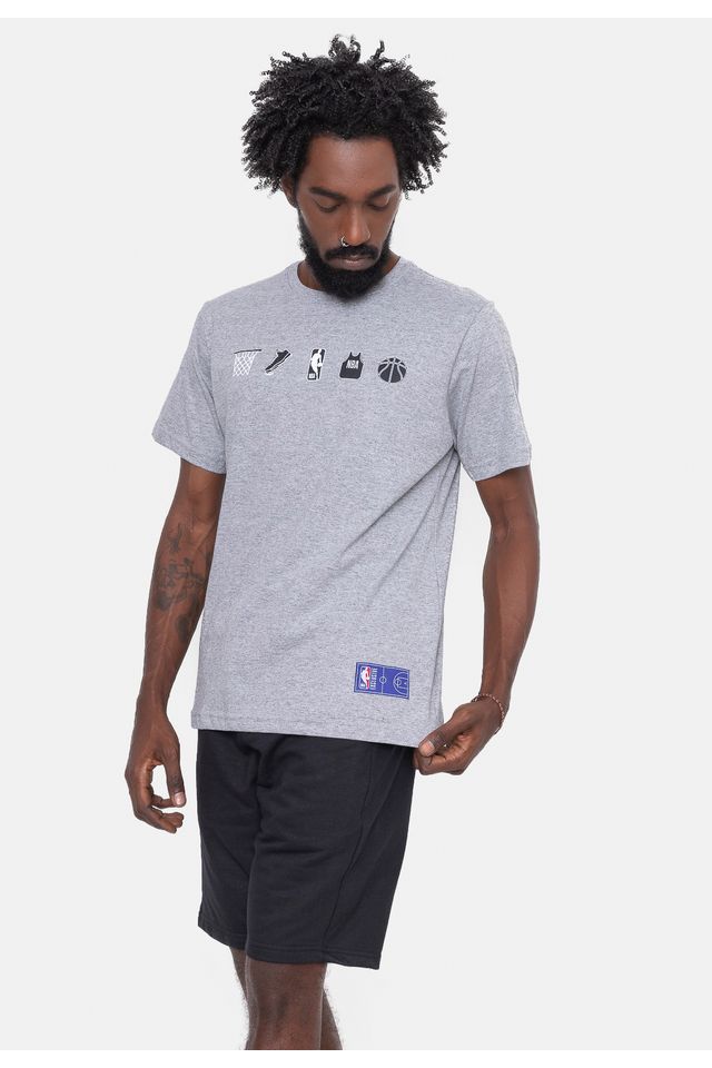Camiseta-NBA-Basket-Symbols-Cinza-Mescla
