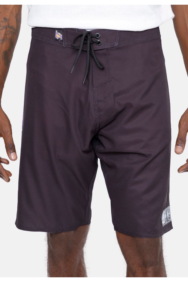 Boardshort-NBA-Blur-Logo-Los-Angeles-Lakers-Preto