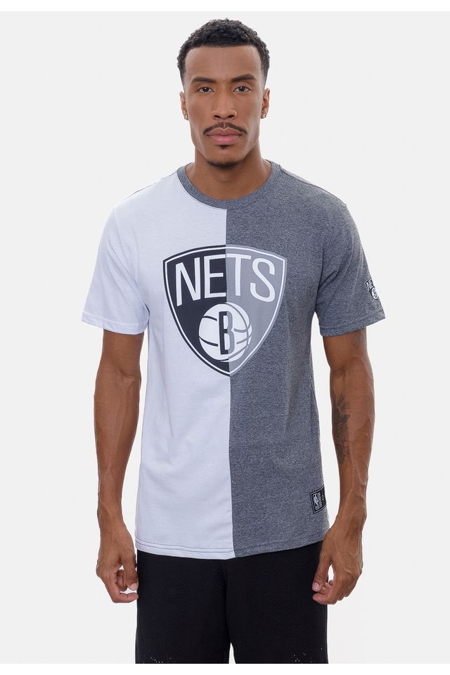 Camiseta-NBA-In-The-Middle-Brooklyn-Nets-Cinza-Mescla-Escuro