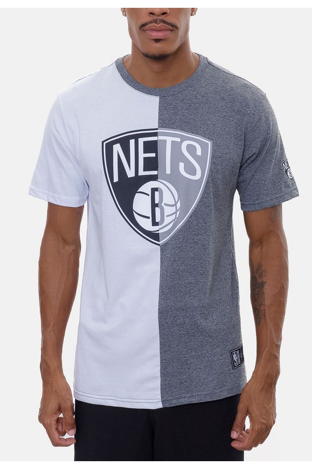 Camiseta-NBA-In-The-Middle-Brooklyn-Nets-Cinza-Mescla-Escuro