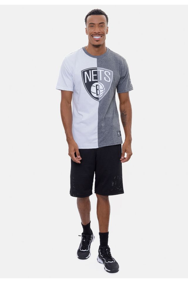 Camiseta-NBA-In-The-Middle-Brooklyn-Nets-Cinza-Mescla-Escuro
