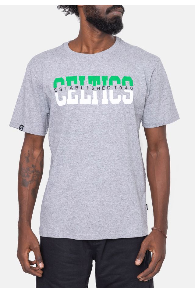 Camiseta-NBA-Name-Team-Boston-Celtics-Cinza-Mescla