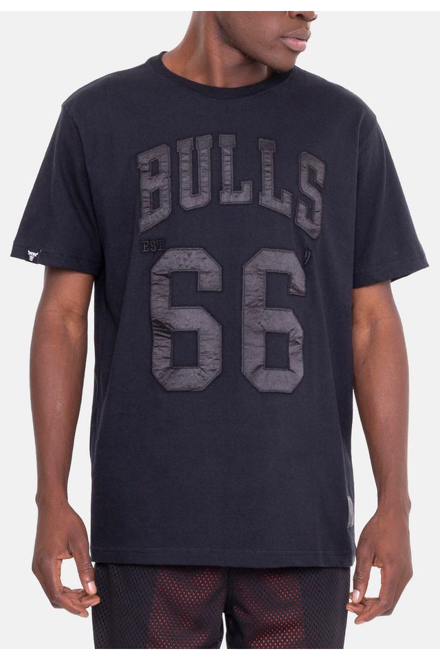Camiseta-NBA-Year-Applique-Chicago-Bulls-Preta