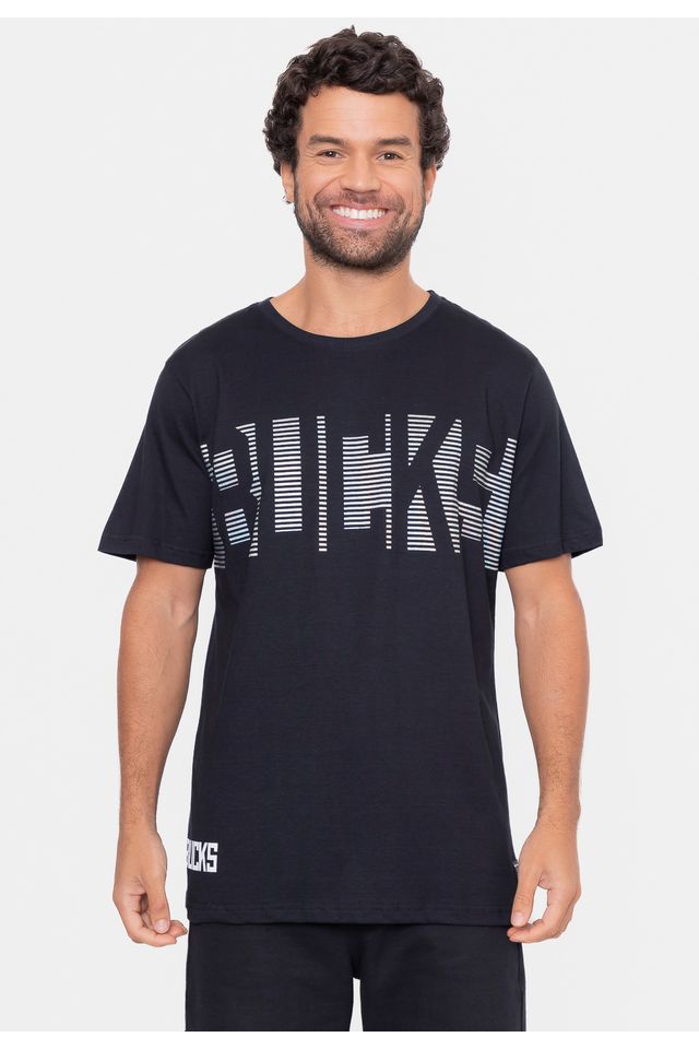 Camiseta-NBA-Eletric-Lines-Milwaukee-Bucks-Preta
